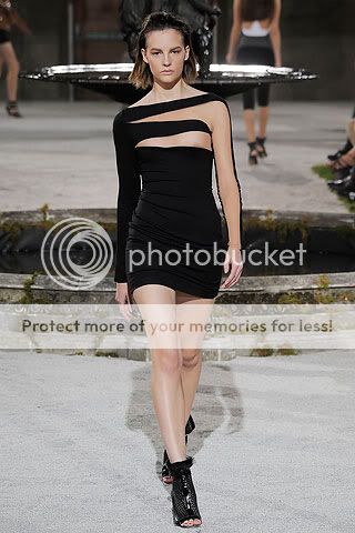 Julien Macdonald, cutout dress, sheer, sheer panel, body con, dress, black, lbd